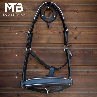 MTB Equestrian - Leren Halster Glitter Zilver - Halster