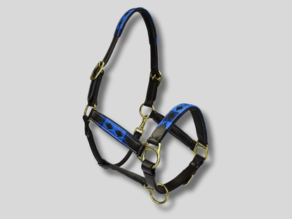 MTB Equestrian - Leren Halster Polo Blauw - Halster