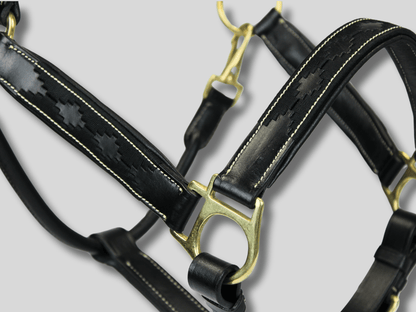 MTB Equestrian - Leren Halster Polo Zwart - Halster