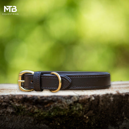 MTB Equestrian - Leren Honden Halsband Bruin - Halsband