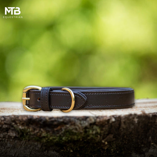 MTB Equestrian - Leren Honden Halsband Bruin - Halsband