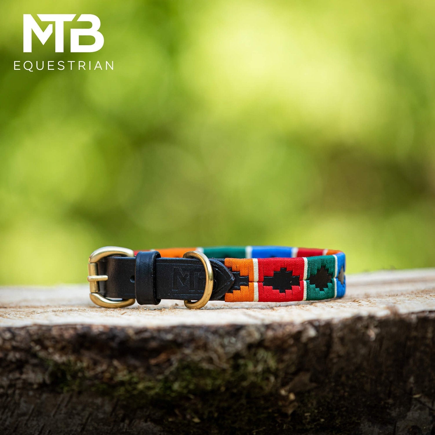 MTB Equestrian - Leren Honden Halsband Polo Multicolour - Halsband