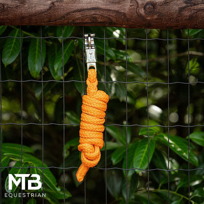 MTB Equestrian - Oranje Halstertouw met Safetyclip - 
