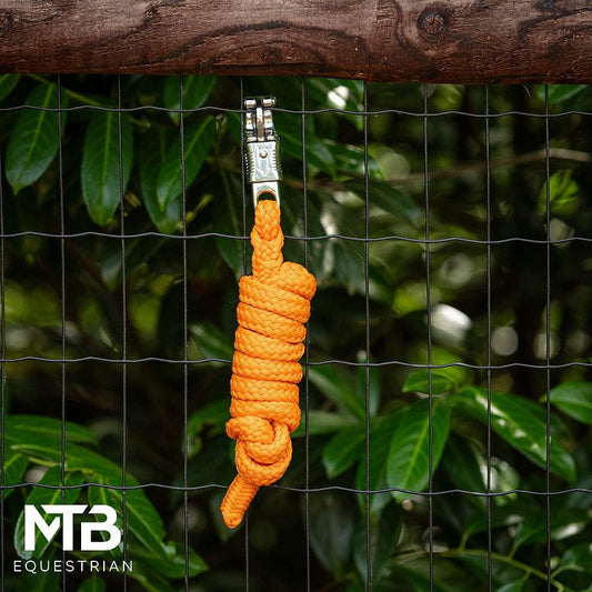 MTB Equestrian - Oranje Halstertouw met Safetyclip - 